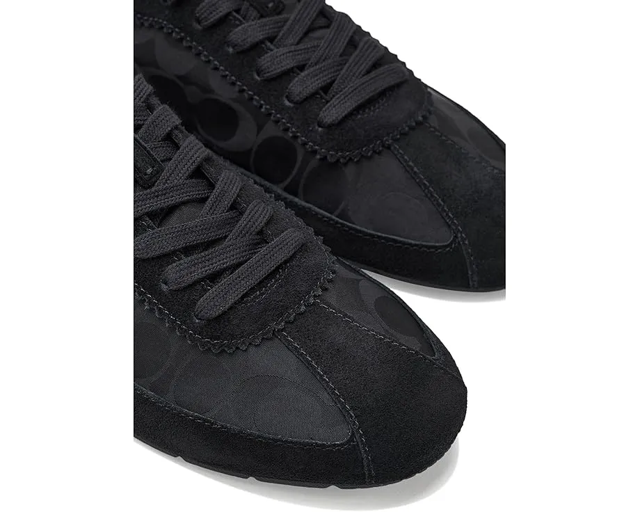 Coach Soft Sneakers с подписным нейлоном и замшей