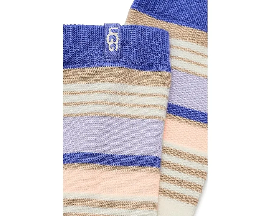 Носки UGG Kashton Crew с разноцветным полосатым принтом из ответственного хлопка
