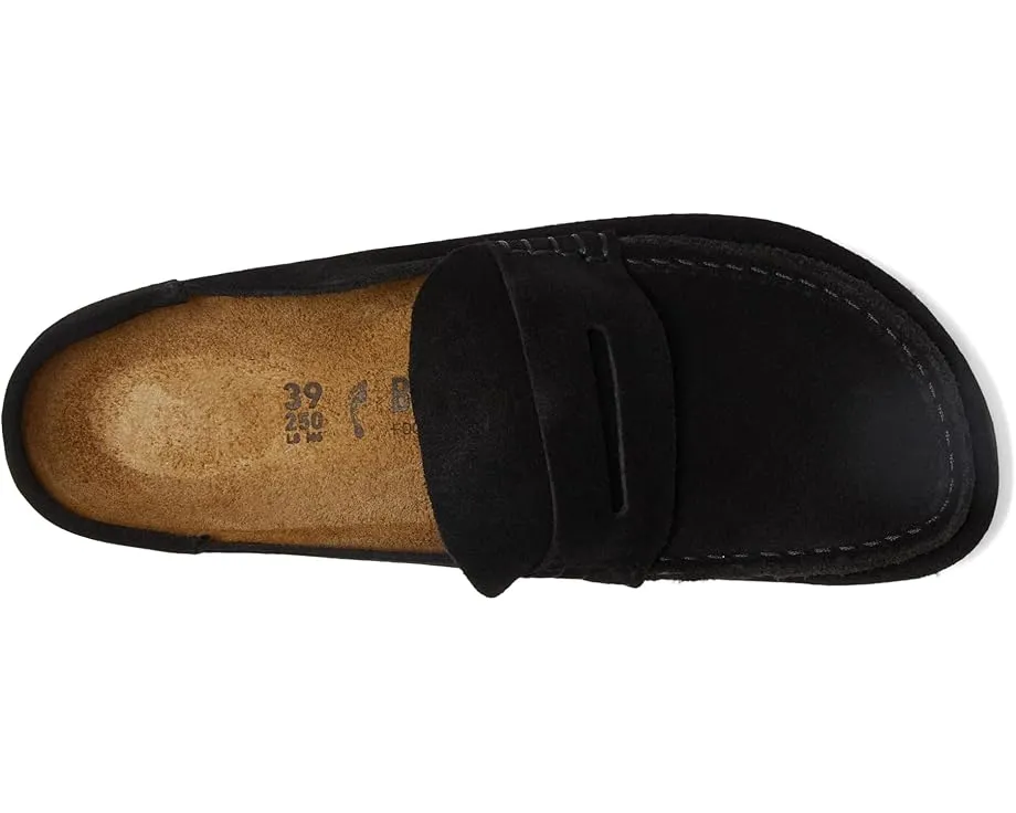 Клоги Birkenstock Naples из замши с пробковой стелькой