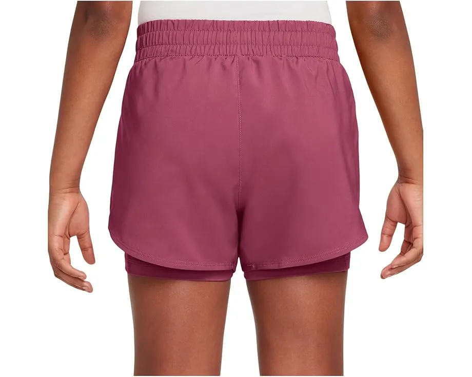 Детские шорты Nike Dri-FIT One 2-in-1 с внутренним слоем 3 дюйма (7.62 см)