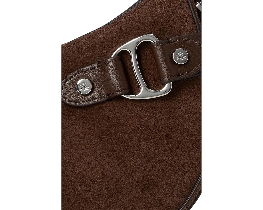 Маленькая сумка-кроссбоди Tasha из замши Lauren Ralph Lauren