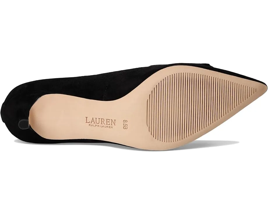 LAUREN Ralph Lauren Лодочки Adrienne из замши с декоративной накладкой