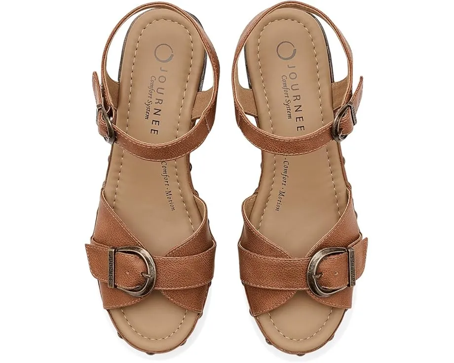 Сандалии Journee Collection Sisilia на платформе и каблуке