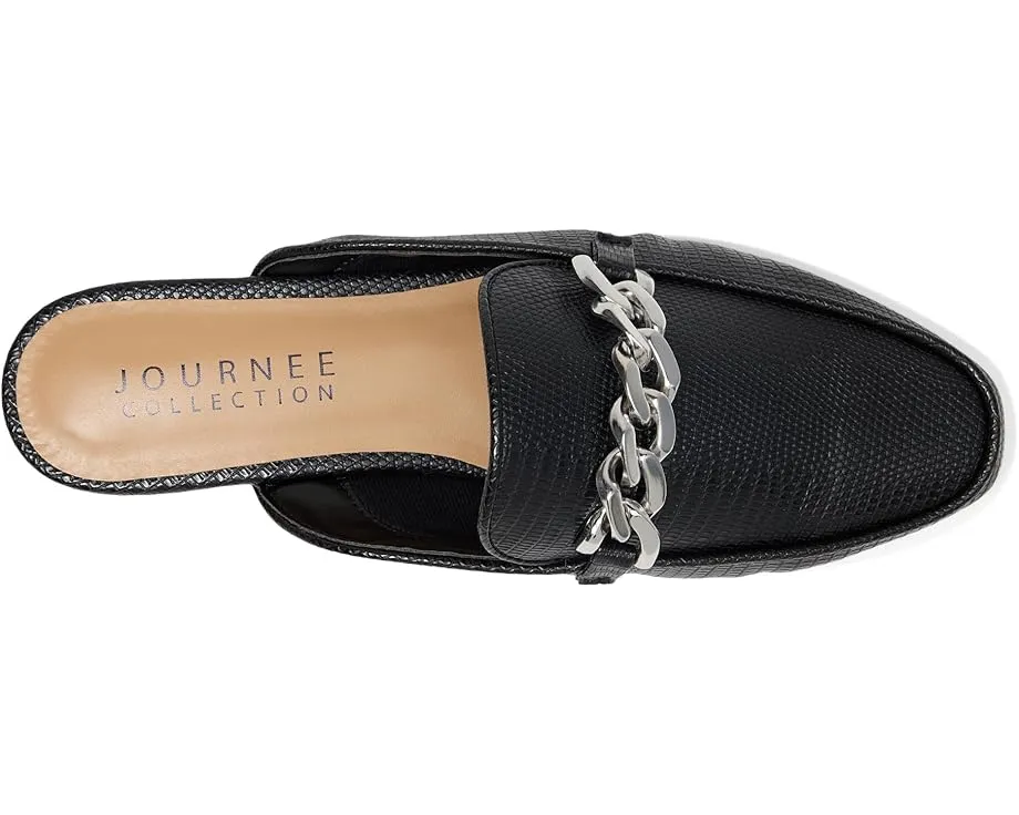 Мюли Hazina на плоской подошве с цепочкой от Journee Collection