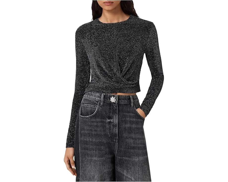 Футболка Skylar с длинным рукавом от AllSaints из полиэстера