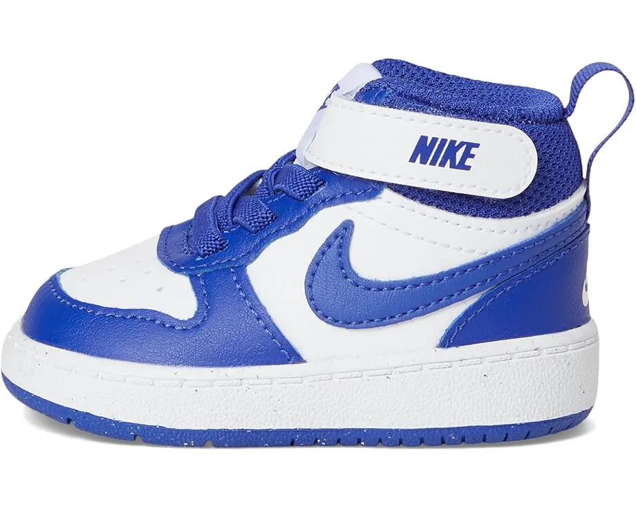 Детские кроссовки Nike Court Borough Mid 2 с застежкой на липучке из кожи