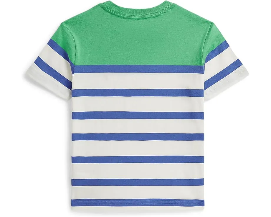 Детская футболка Polo Ralph Lauren из хлопкового джерси в полоску для малышей и детей младшего возраста