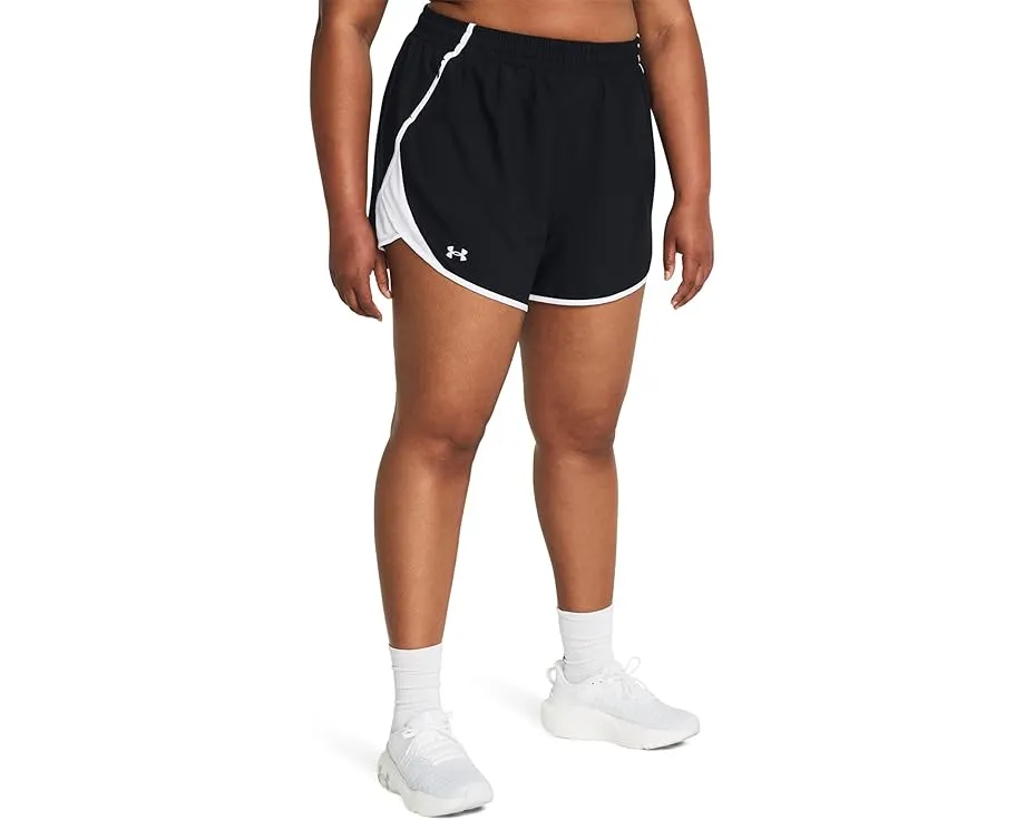 Шорты Under Armour Plus Size Fly By с эластичным поясом и карманами на молнии
