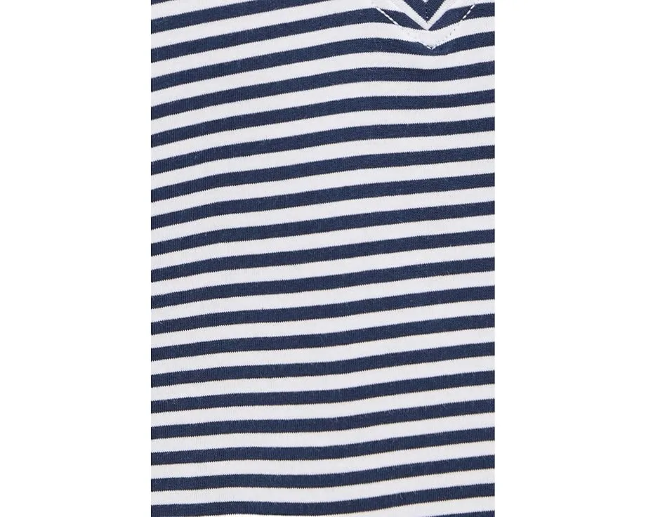Футболка Kacey Stripe V-Neck Tee с V-образным вырезом и короткими рукавами