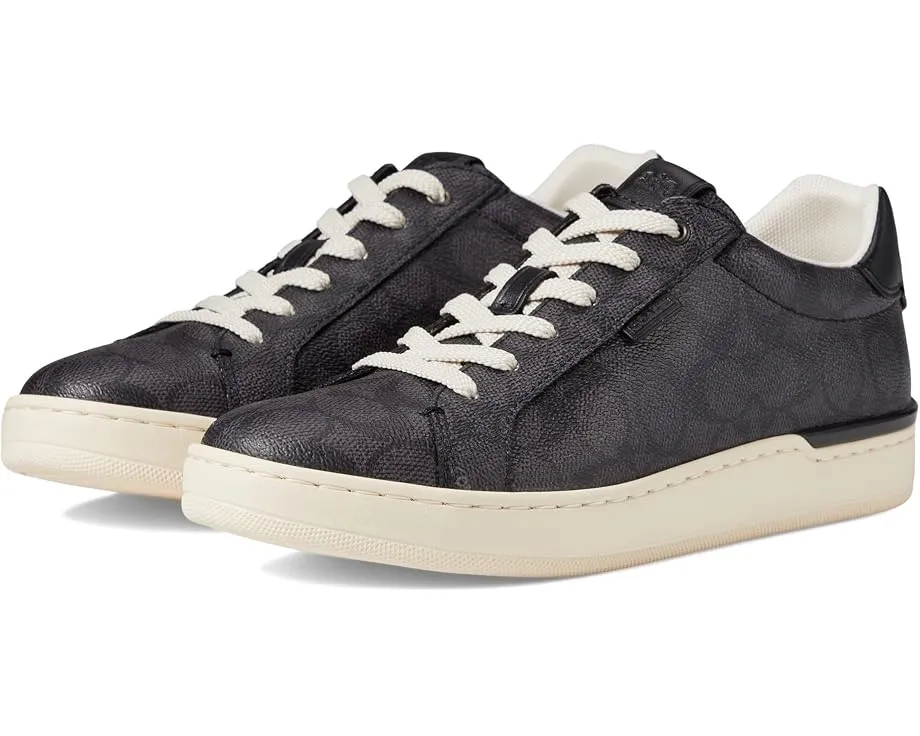 Кеды COACH Lowline Low Top серые на шнуровке