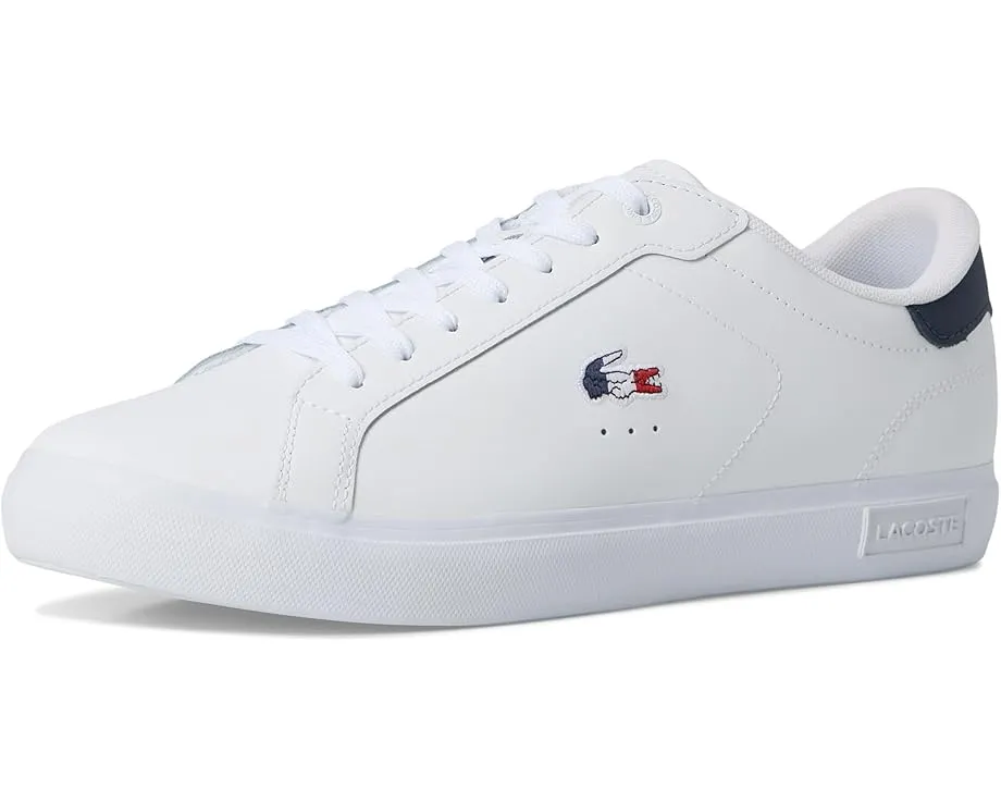 Кожаные кроссовки Lacoste Powercourt с контрастными элементами