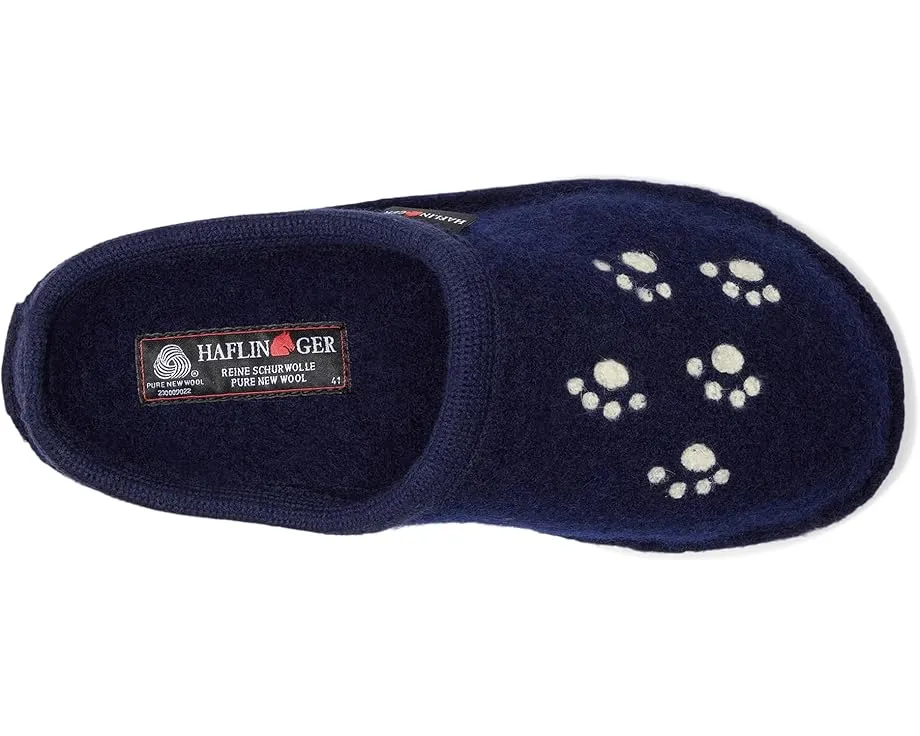 Тапочки Haflinger Fido из вареной шерсти с рисунком собаки