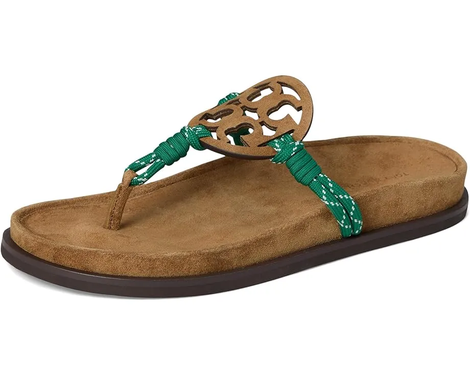 Сандалии Tory Burch Miller Rope Cloud с логотипом T и ремешком из полиэстера