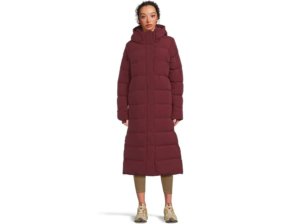 Длинная куртка Columbia Amaze Puff с капюшоном на пухе 650 и съемными лямками для переноски