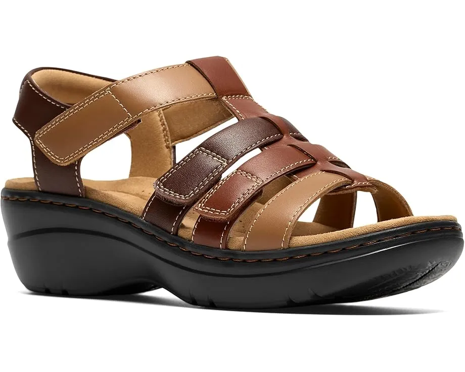 Сандалии Clarks Merliah 2 Ruby на танкетке с регулируемыми ремешками и мягкой стелькой