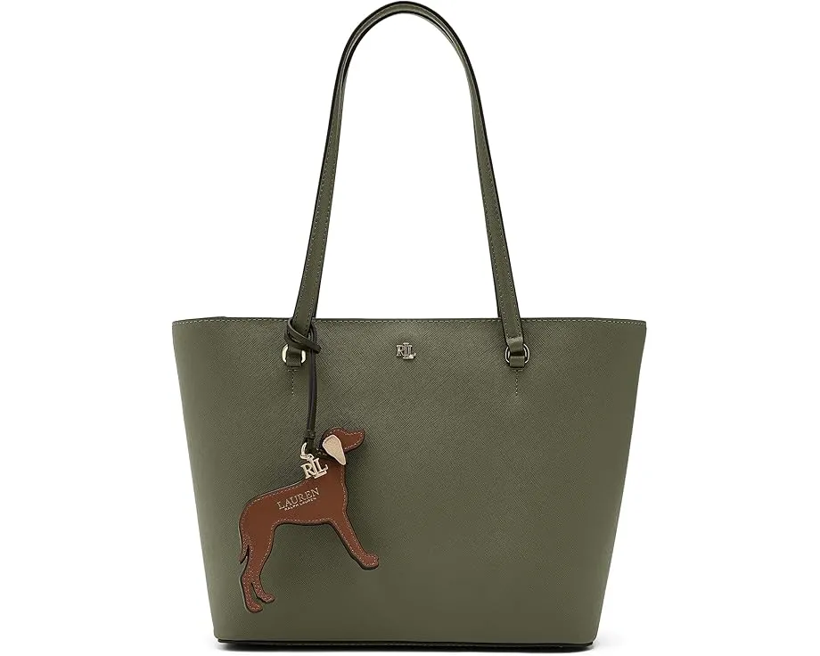 Кожаный брелок-визсла с замшевой отделкой Lauren Ralph Lauren