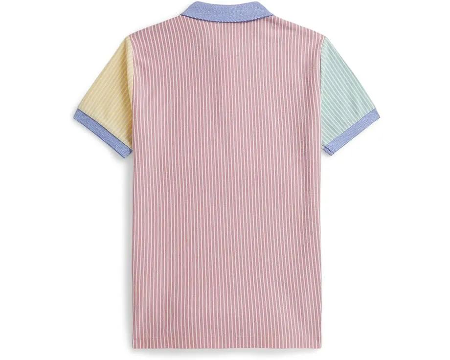 Поло Polo Ralph Lauren из оксфордской сетки в полоску для детей старшего возраста