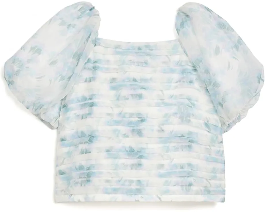 Топ Emerson Organza Puff Sleeve Top для детей от abercrombie kids