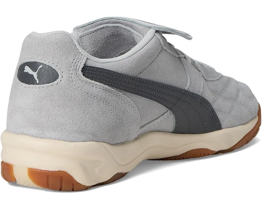 Кроссовки King Indoor от PUMA из кожи с золотым тиснением