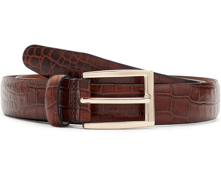 Ремень Brooks Brothers с тиснением под крокодила
