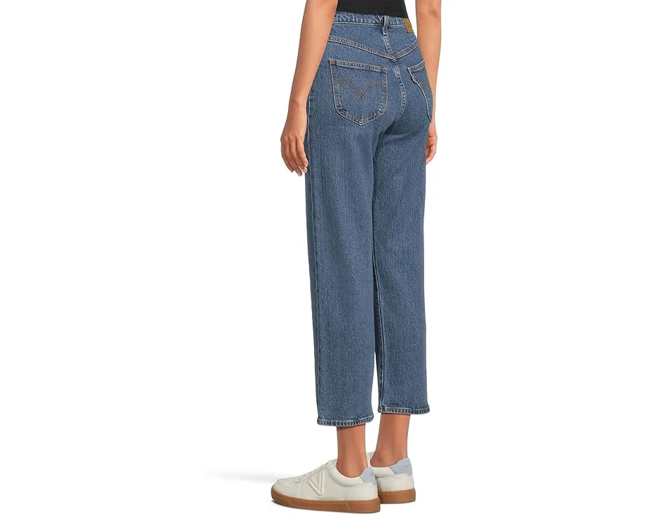 Джинсы Levi's Premium Ribcage Western Yoke с завышенной талией и прямым кроем