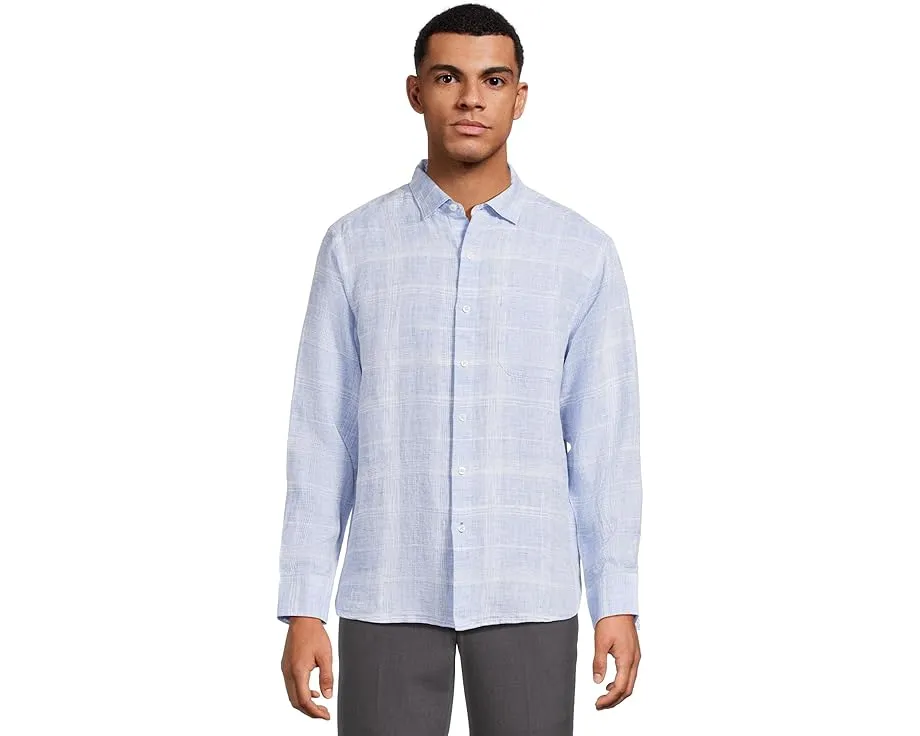 Рубашка Tommy Bahama Paradisio Plaid из льна с длинным рукавом