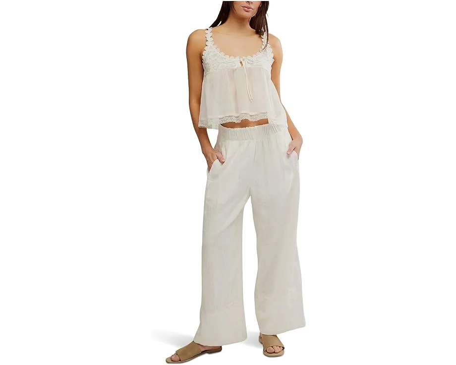 Day's End Cotton-Linen Pull-On Pants