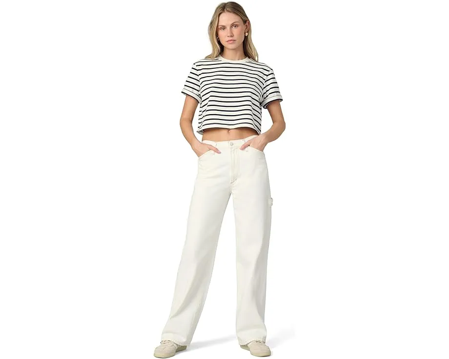 Футболка Joe's Jeans The Boxy Tee с полосками и коротким кроем