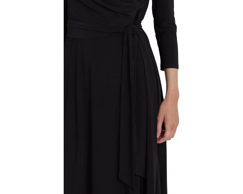 Платье миди Lauren Ralph Lauren из джерси с запахом