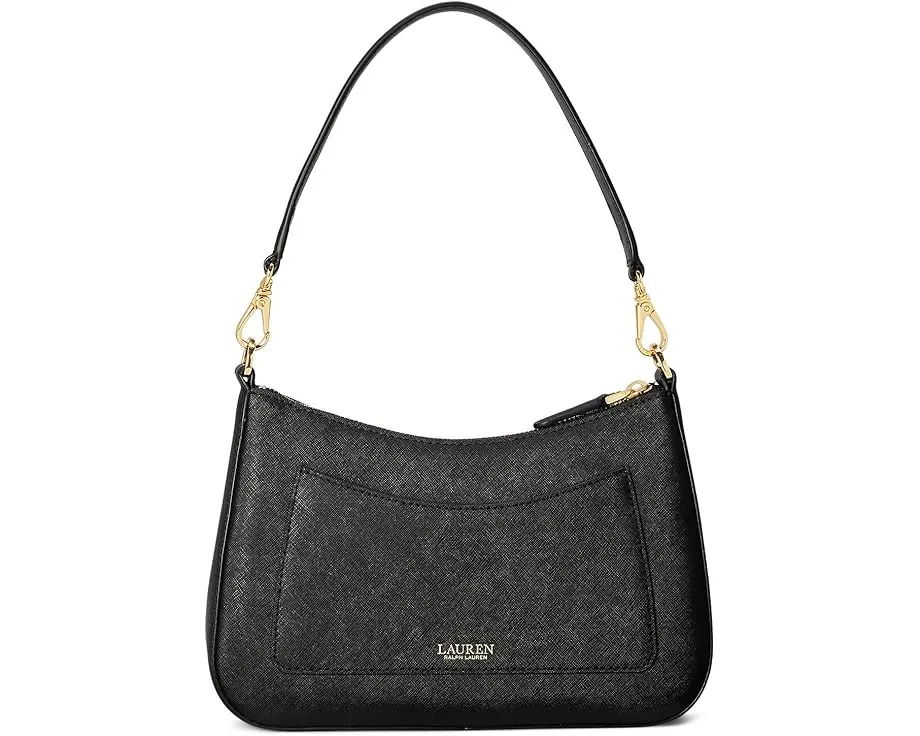 Lauren Ralph Lauren Кожаная сумка через плечо среднего размера Danni с решетчатой фактурой