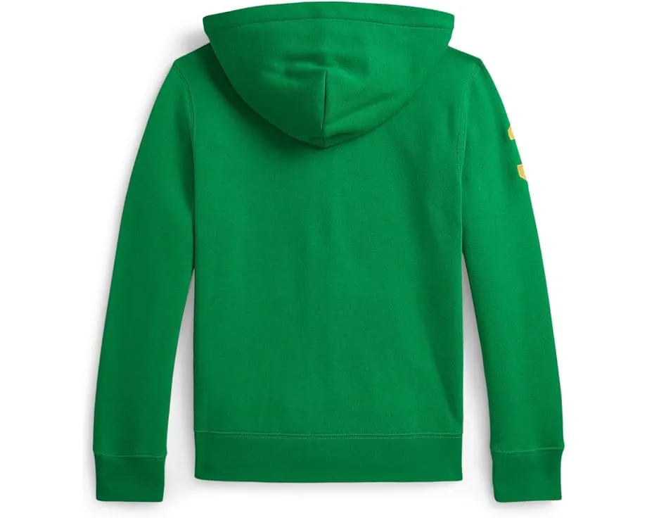 Толстовка Polo Ralph Lauren Kids с молнией спереди из флиса с логотипом Big Pony