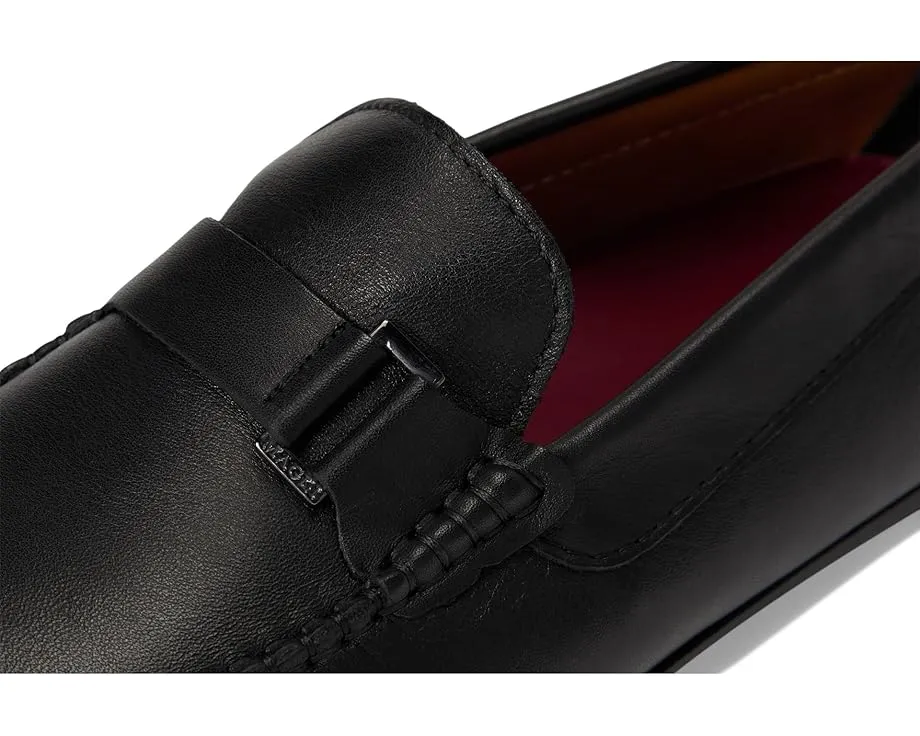 Лоферы Bruno Magli Tazio из кожи и замши с боковой пряжкой