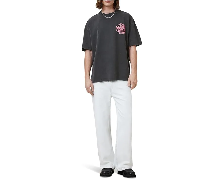 Футболка AllSaints Distortion с коротким рукавом и принтом на груди и спине