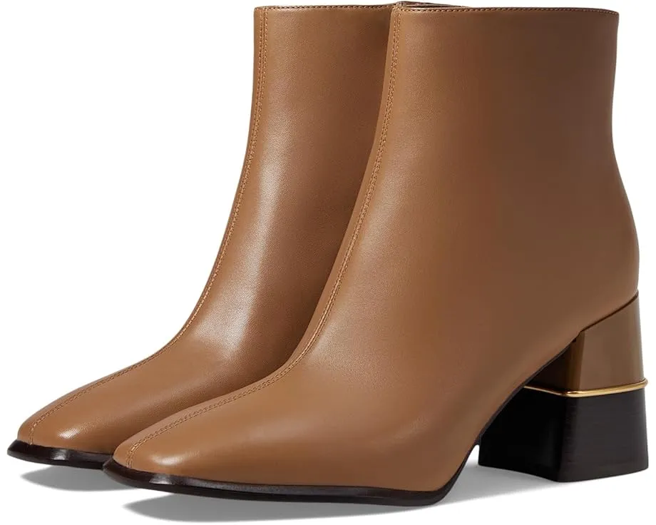 Tory Burch кожаные ботильоны на каблуке 75 мм с боковой молнией