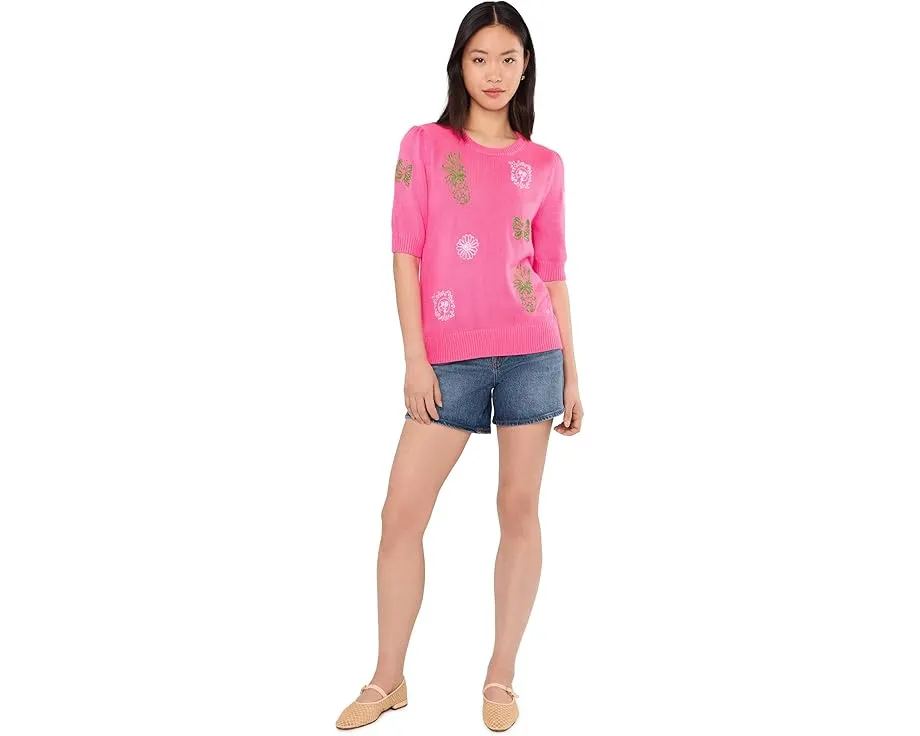 Свитер с коротким рукавом Lilly Pulitzer Orton из мягкой трикотажной ткани