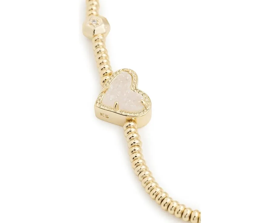 Растягивающийся браслет Kendra Scott Ari Heart с камнем иридесцентный дьюзи