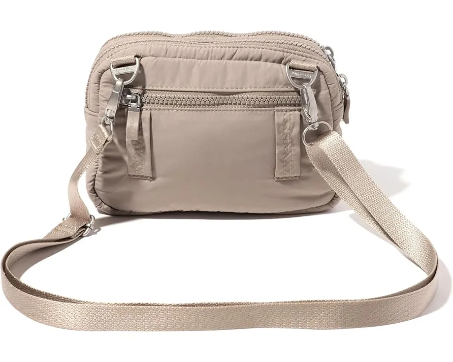 Сумка Baggallini Triple Zip Bagg с регулируемым ремнем и несколькими отделениями