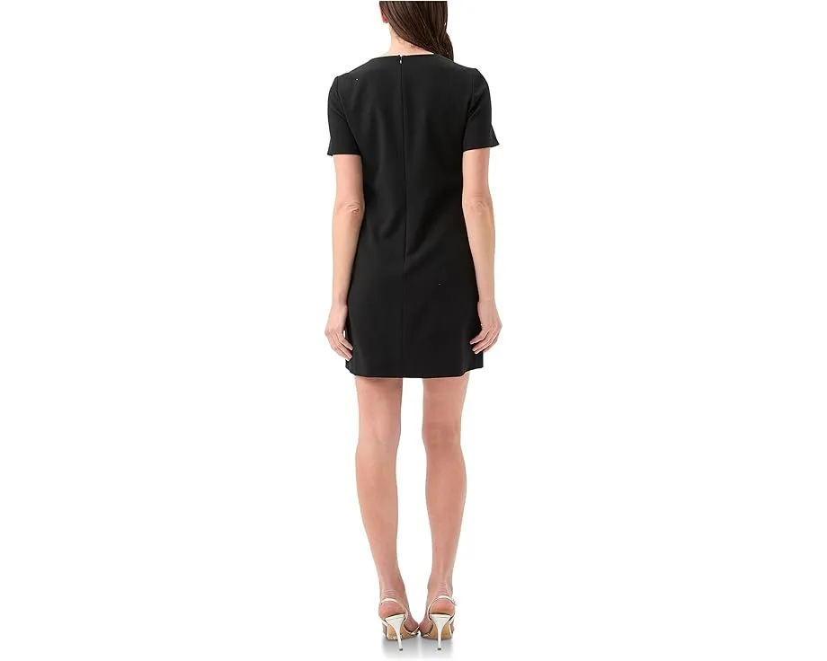 Платье Diamonds мини с короткими рукавами и стразами