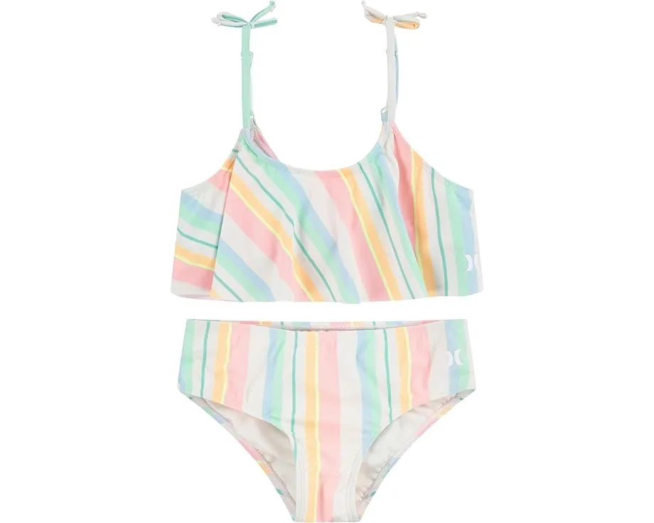 Детский купальник Hurley Kids Flounce Bikini с воланами и защитой UPF 50+