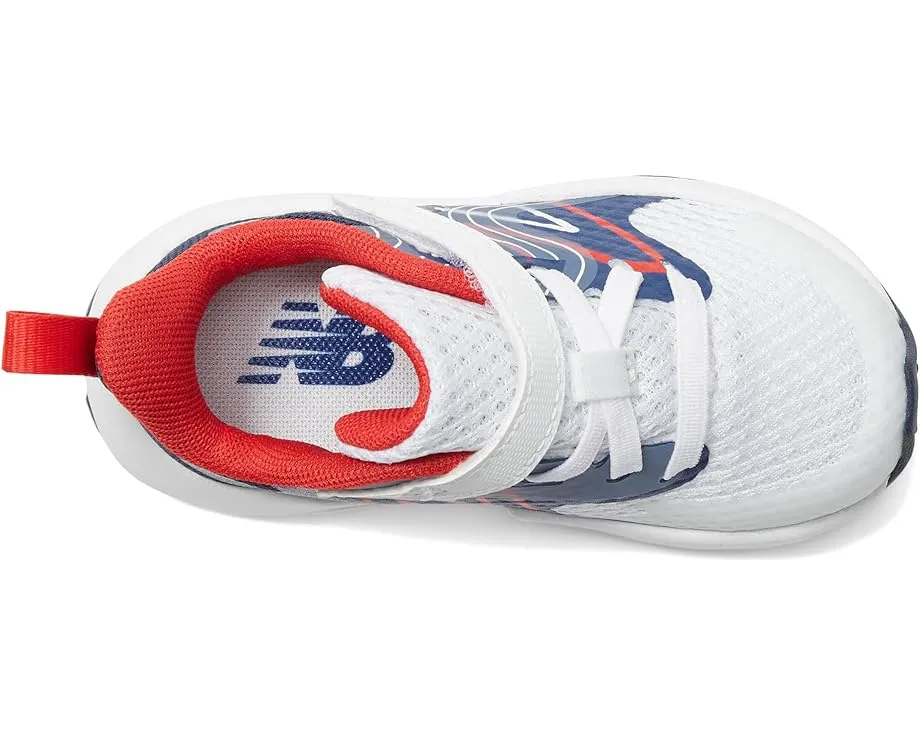 Детские кроссовки New Balance Rave Run v2 с эластичными шнурками и верхней липучкой для малышей