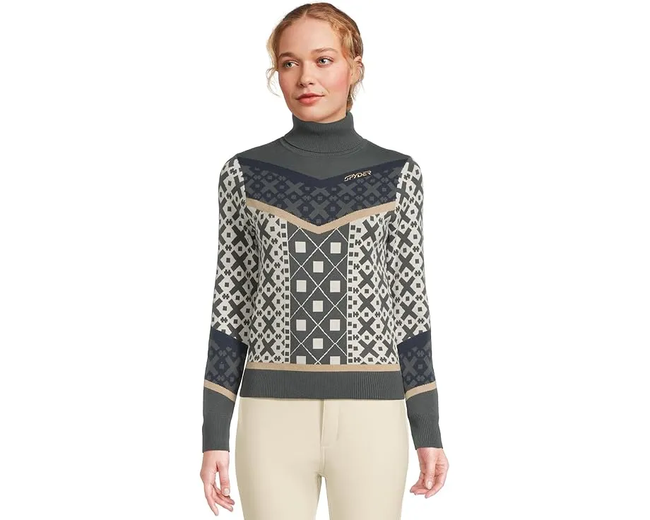 Свитер для катания Stellar с высоким воротником и принтом от Spyder