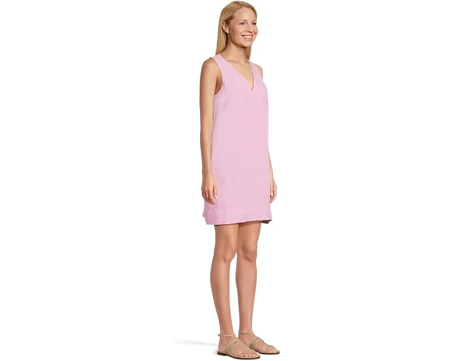 Tommy Bahama Платье-трапеция Two Palms Trapunto с длинным рукавом и V-образным вырезом