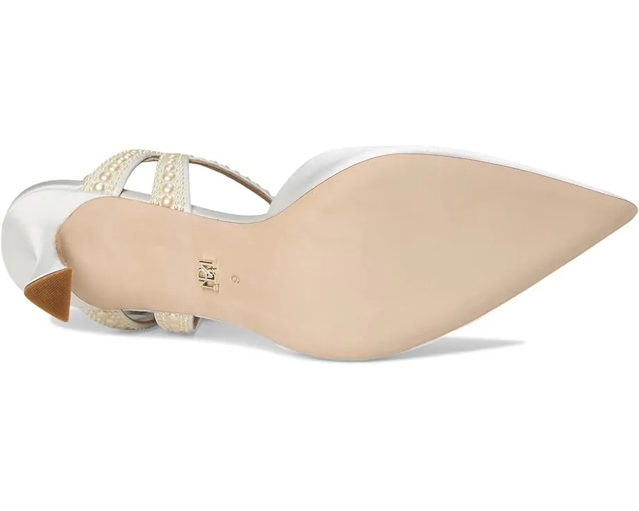 Туфли Badgley Mischka Destinee на каблуке с жемчужной деталью на лямке