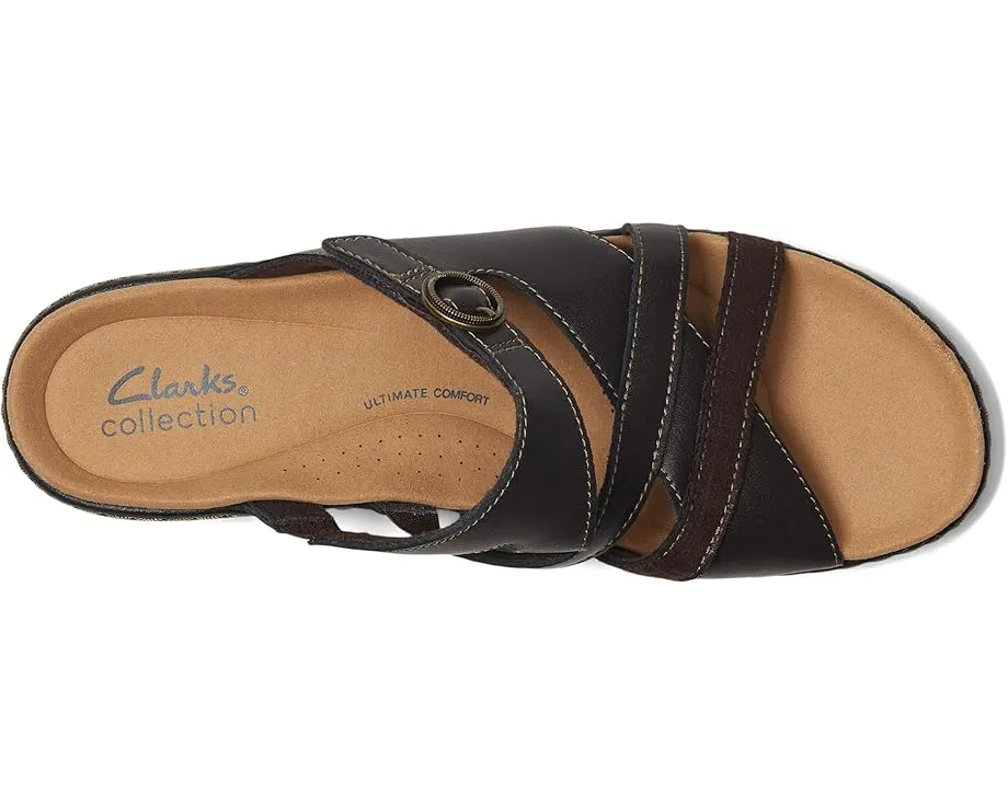 Босоножки Clarks Merliah Holly на танкетке с регулируемым ремешком на щиколотке