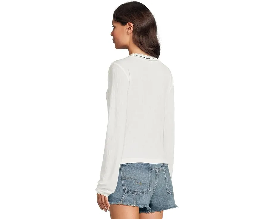 Кофта Free People Only You с длинными рукавами и V-образным вырезом