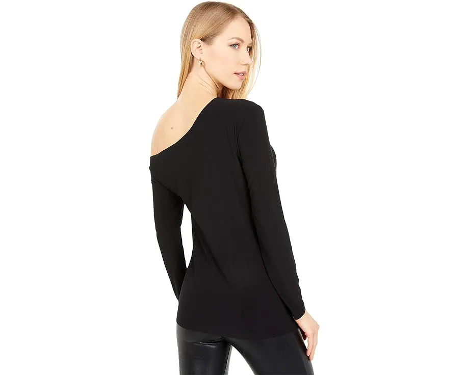 Norma Kamali Топ с длинным рукавом и удлиненными плечами