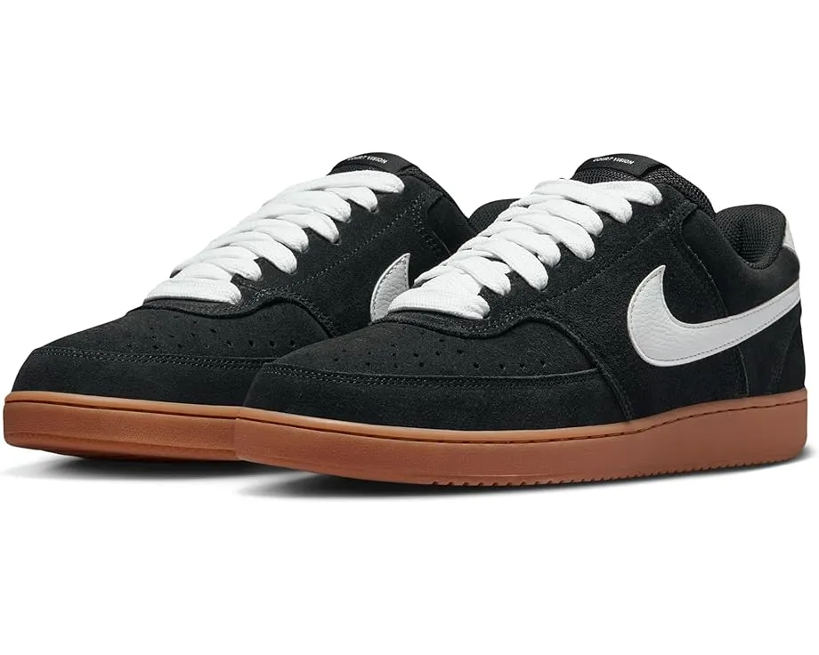 Кроссовки Nike Court Vision Low Flyease черно-коричневые