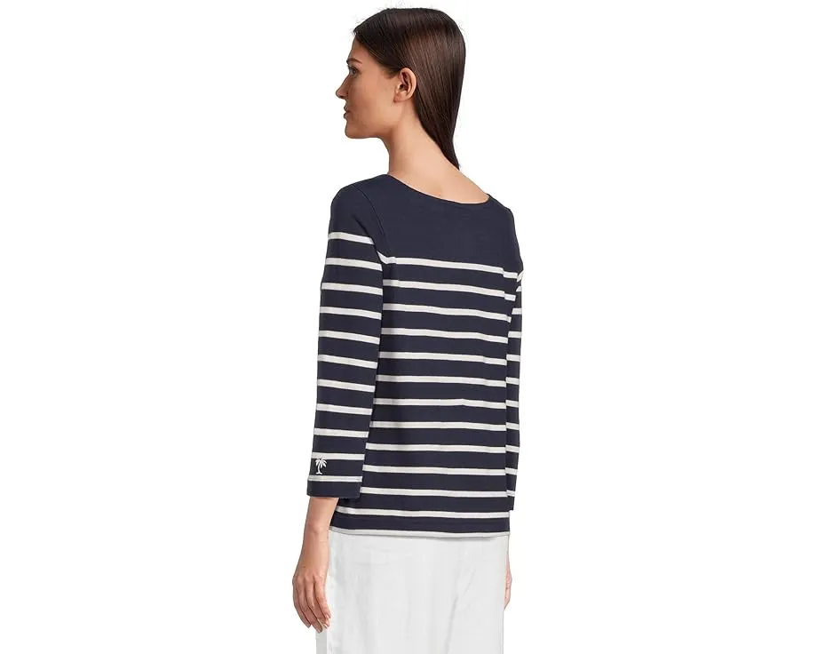 Топ Tommy Bahama Bahama Bliss с 3/4 рукавом и горизонтальными полосками
