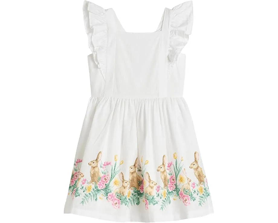 Платье Janie and Jack с кроликами по подолу и расклешенной юбкой