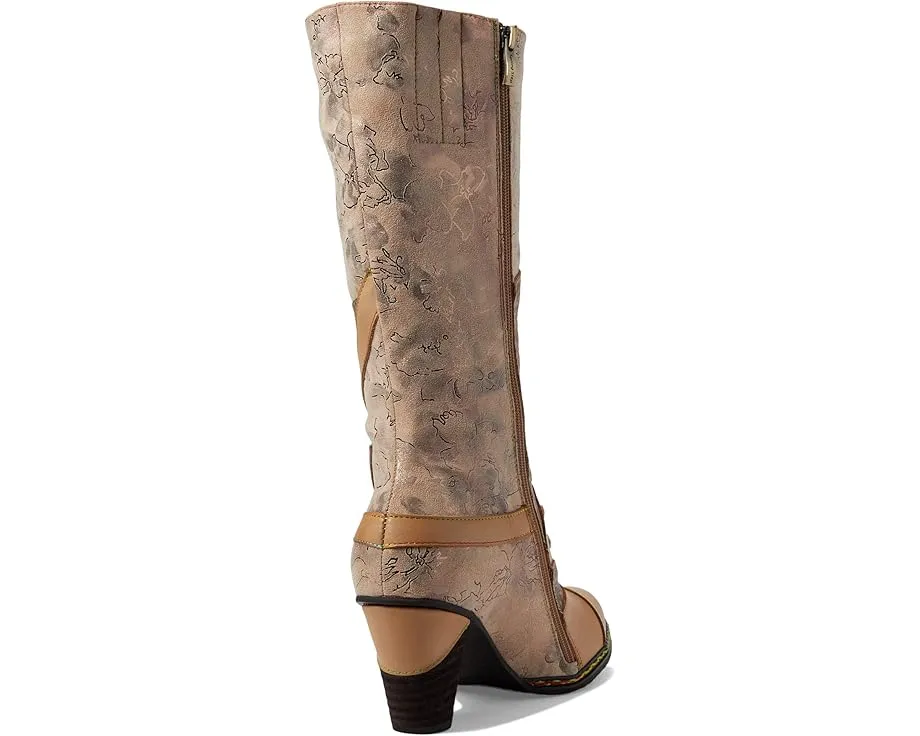 Ботинки L'Artiste by Spring Step Malagie Croco с цветочным принтом и искусственным мехом